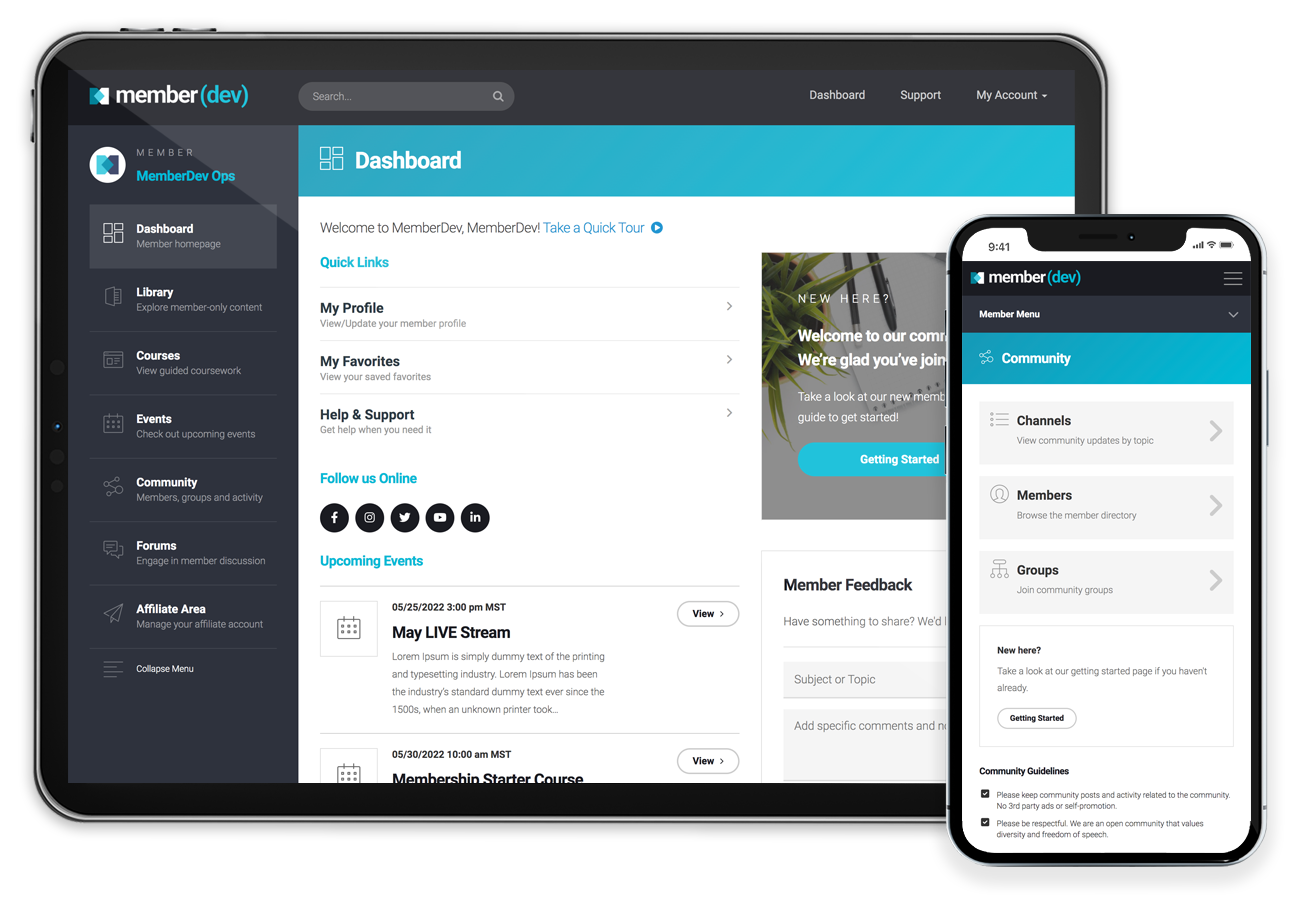All-in-One Membership Platform by MemberDev